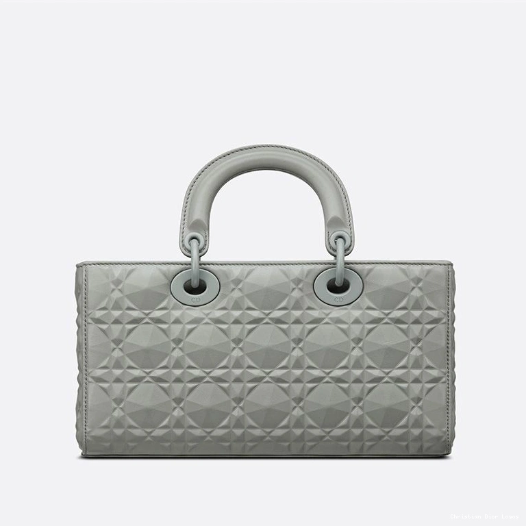 Cheap Bag Cannage Diamond Medium with Motif Ultramatte Grey Lady Calfskin D-Joy 0711 Luxury